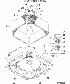 FDT140KXE6 HEAT EXCH. ASSY