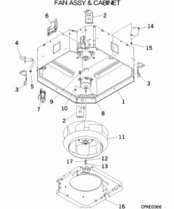FDT140KXE6D FAN ASSY AND CABINET