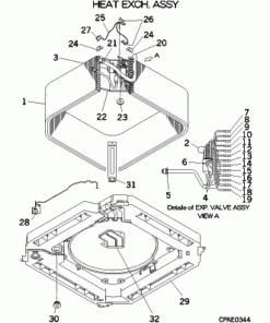 FDT140KXE6D HEAT EXCH. ASSY