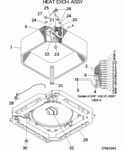 FDT160KXE6D HEAT EXCH. ASSY