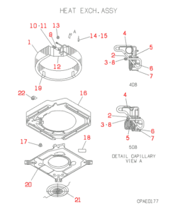 FDT508-A HEAT EXCH. ASSY