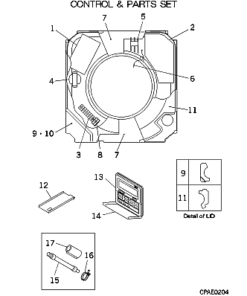 FDTA201 CONTROL AND PARTS SET