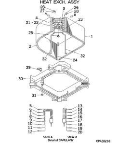 FDTA601 HEAT EXCH. ASSY