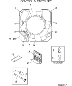 FDTA601R CONTROL AND PARTS SET