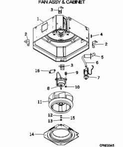 FDTC45KXE6F FAN ASSY AND CABINET