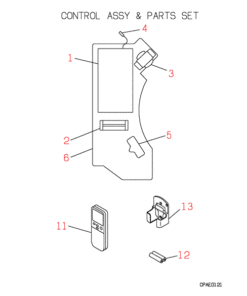 FDTN258C CONTROL AND PARTS SET