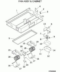 FDTS45KXE6D FAN ASSY AND CABINET