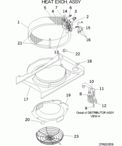 FDTW45KXE6D HEAT EXCH. ASSY