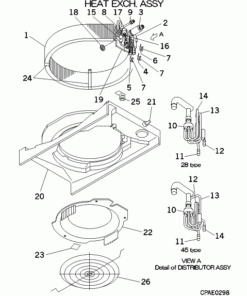 FDTWA28KXE4BR HEAT EXCH. ASSY