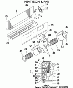 FDU112KXE6 HEAT EXCH. AND FAN