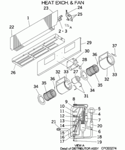 FDU112KXE6D/1 HEAT EXCH. AND FAN