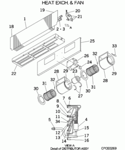 FDU125V HEAT EXCH. AND FAN