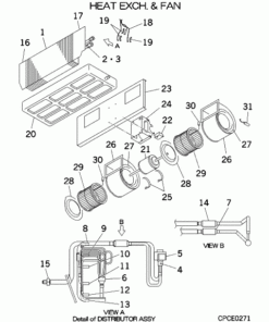FDU71KXE6 HEAT EXCH. AND FAN
