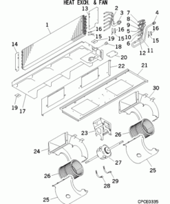 FDUA71VF/1 HEAT EXCH. AND FAN
