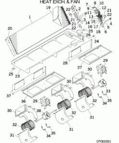 FDUM125VF HEAT EXCH. AND FAN