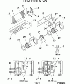 FDUM22KXE6D HEAT EXCH. AND FAN
