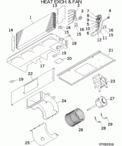 FDUM50VF HEAT EXCH. AND FAN