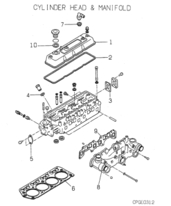 GHCP450HMTE4 CYLINDER HEAD MANIFOLD