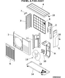 SCM48ZG-S PANEL AND FAN ASSY