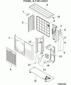 SCM50ZJ-S PANEL AND FAN ASSY