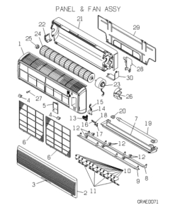 SKM50ZA PANEL AND FAN ASSY