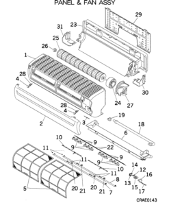 SKM50ZF-S PANEL AND FAN ASSY