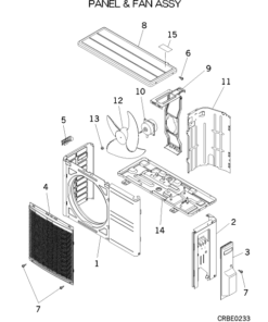 SRC10CFVA PANEL AND FAN ASSY