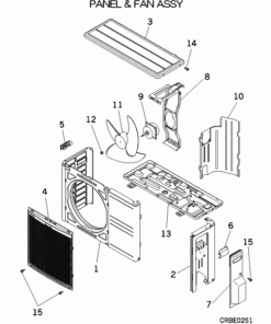 SRC35ZG-S PANEL AND FAN ASSY