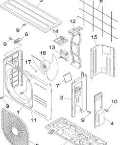 SRC35ZMA-S PANEL AND FAN ASSY