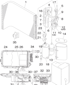 SRC35ZMXA-S HEAT EXCH. AND CONTROL