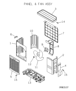 SRC50ZAA PANEL AND FAN ASSY
