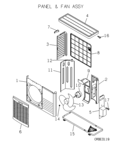 SRC56HAA PANEL AND FAN ASSY