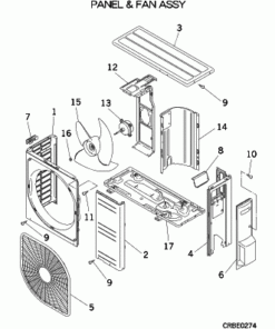 SRC60ZIX-S PANEL AND FAN ASSY