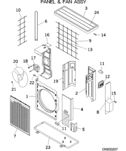 SRC63ZEA-S PANEL AND FAN ASSY