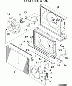 SRF50ZIX-S HEAT EXCH. AND FAN