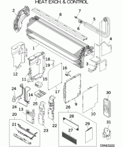 SRK25ZJ-S1 HEAT EXCH. AND CONTROL