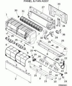 SRK35ZJ-S PANEL AND FAN ASSY