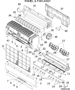 SRK50ZGX-S PANEL AND FAN ASSY