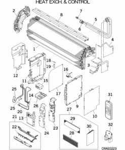 SRK50ZJ-S1 HEAT EXCH. AND CONTROL