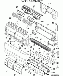 SRK50ZJX-S1 PANEL AND FAN ASSY