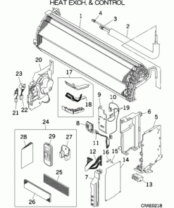 SRK60ZJX-S1 HEAT EXCH. AND CONTROL