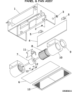 SRRM60ZF-S PANEL AND FAN ASSY