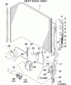 FDC100VS HEAT EXCH. ASSY