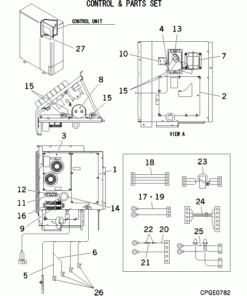 FDC125VNX/A CONTROL AND PARTS SET