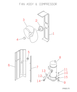 FDC308HEN3 FAN AND COMPRESSOR