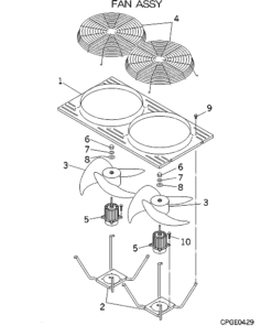 FDCA280HKXRE4BR FAN ASSY