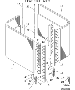 FDCA615HKXE4A HEAT EXCH. ASSY