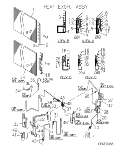 FDCJ224HKXE2D-B HEAT EXCH. ASSY