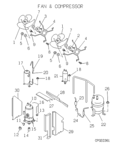 FDCJ224HKXRE2A FAN AND COMPRESSOR
