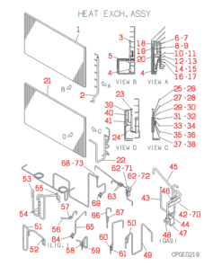 FDCJ280HKXE2-K HEAT EXCH. ASSY